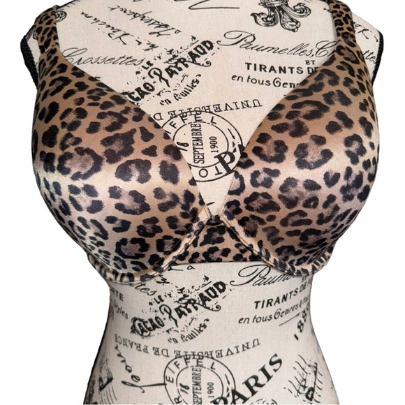 SOMA Enhancing Shape Full Coverage Leopard Print Bra Size 32DDD - Picture 3 of 6
